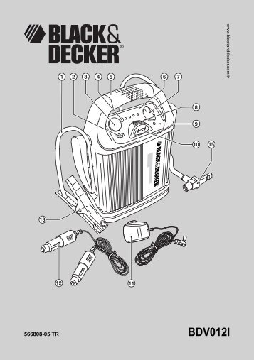 BlackandDecker Demarreur- Bdv012i - Type 1 - Instruction Manual (Turque)