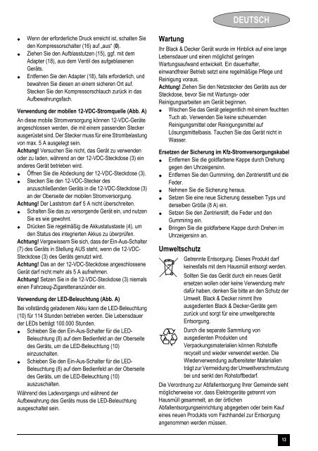 BlackandDecker Demarreur- Bdv012i - Type 1 - Instruction Manual (Europ&eacute;en)