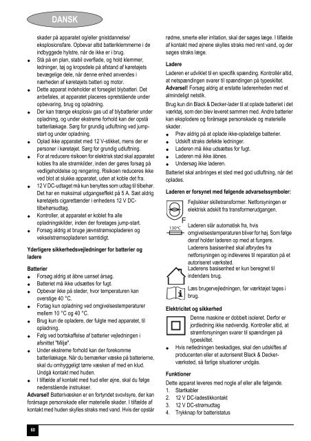 BlackandDecker Demarreur- Bdv012i - Type 1 - Instruction Manual (Europ&eacute;en)