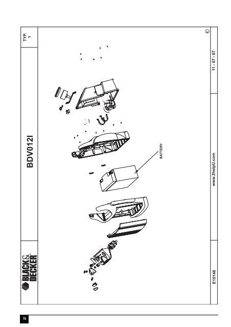 BlackandDecker Demarreur- Bdv012i - Type 1 - Instruction Manual (Europ&eacute;en)