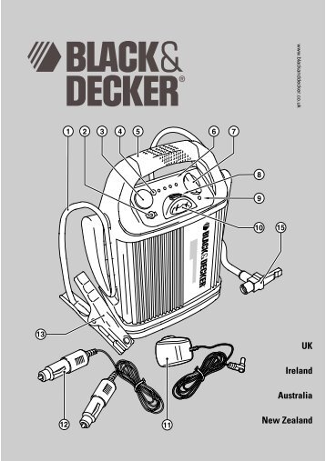 BlackandDecker Demarreur- Bdv012i - Type 1 - Instruction Manual (Anglaise)