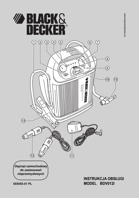 BlackandDecker Demarreur- Bdv012i - Type 2 - Instruction Manual (Pologne)