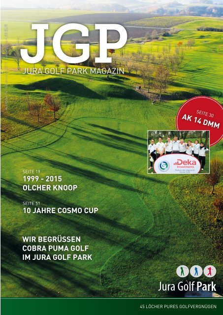 JGP Magazin 2015 Jura Golf Park