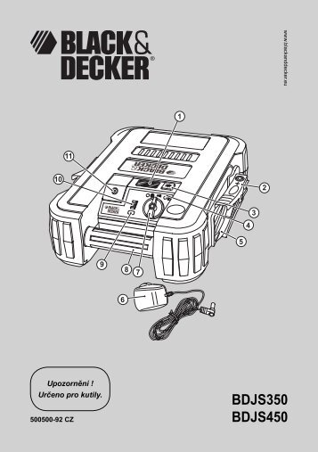 BlackandDecker Demarreur- Bdjs350 - Type 1 - Instruction Manual (TchÃ¨que)