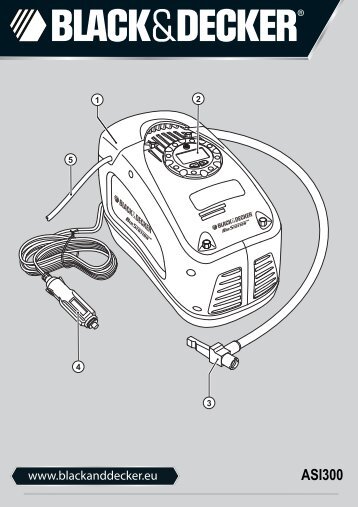 BlackandDecker Gonfleur- Asi300 - Type 4 - Instruction Manual (EuropÃ©en)