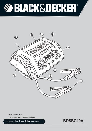 BlackandDecker Chargeur De Batterie- Bdsbc10a - Type 1 - Instruction Manual (Roumanie)