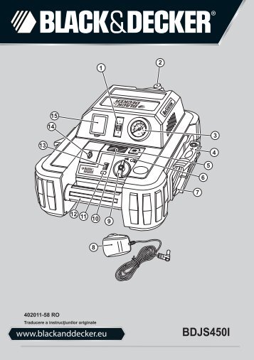 BlackandDecker Demarreur- Bdjs450i - Type 1 - Instruction Manual (Roumanie)