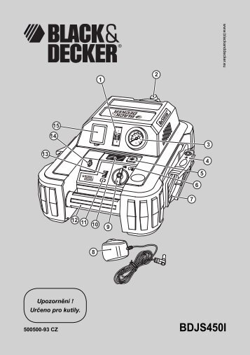 BlackandDecker Demarreur- Bdjs450i - Type 1 - Instruction Manual (TchÃ¨que)