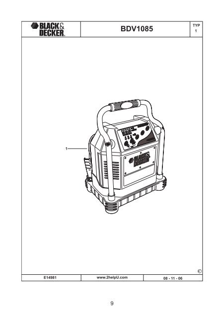 BlackandDecker Chargeur De Batterie- Bdv1085 - Type 1 - Instruction Manual (Isra&euml;l)