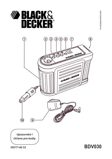 BlackandDecker Batterie De Renfort- Bdv030 - Type 1 - Instruction Manual (TchÃ¨que)