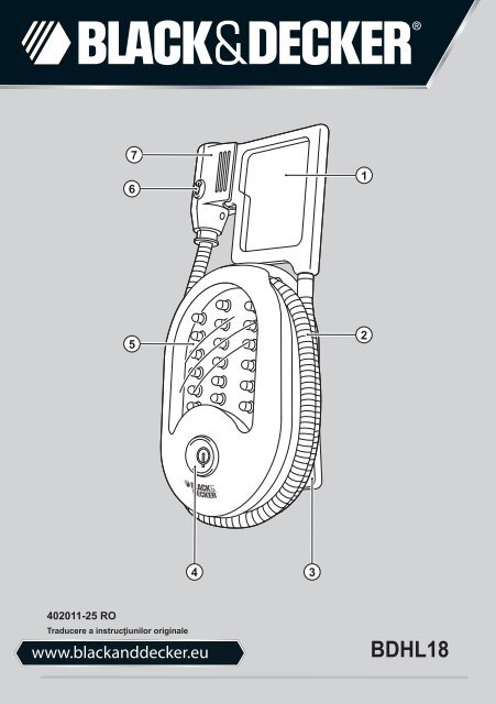 BlackandDecker Phare Auto- Bdhl18 - Type 1 - Instruction Manual (Roumanie)