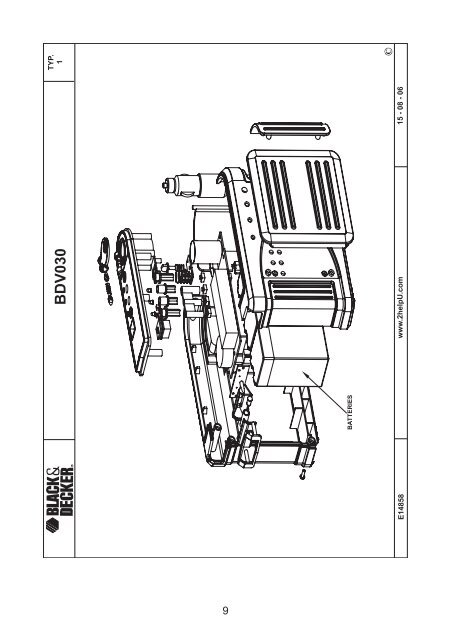 BlackandDecker Batterie De Renfort- Bdv030 - Type 1 - Instruction Manual (Roumanie)