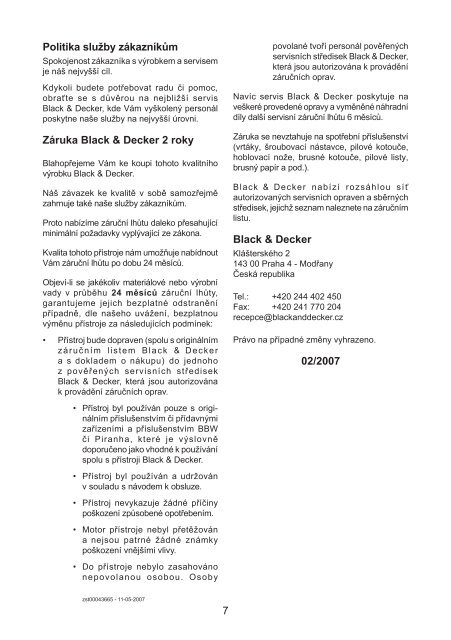 BlackandDecker Marteau Perforateur- Kr502 - Type 2 - Instruction Manual (Tch&egrave;que)