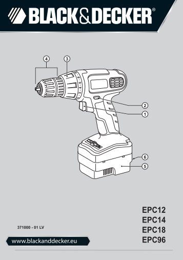 BlackandDecker Perceuse S/f- Epc12 - Type H1 - Instruction Manual (Lettonie)