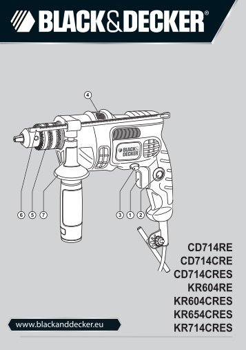 BlackandDecker Marteau Perforateur- Cd714cres - Type 1 - Instruction Manual (EuropÃ©en)