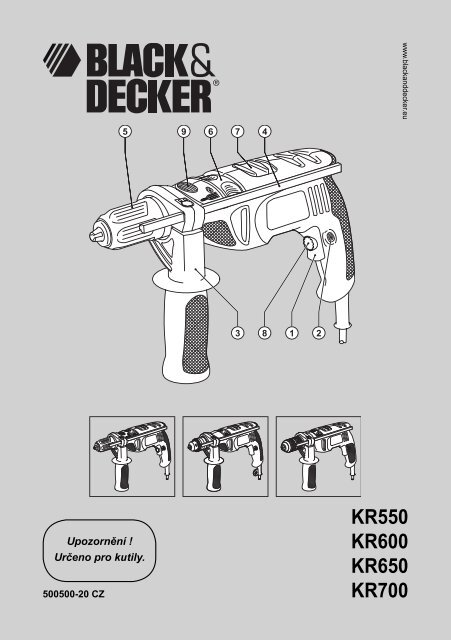 BlackandDecker Perceuse- Kr650cre - Type 2 - Instruction Manual (Tch&egrave;que)