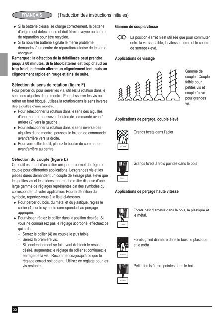 BlackandDecker Perceuse S/f- Asl148 - Type H1 - Instruction Manual (Europ&eacute;en)