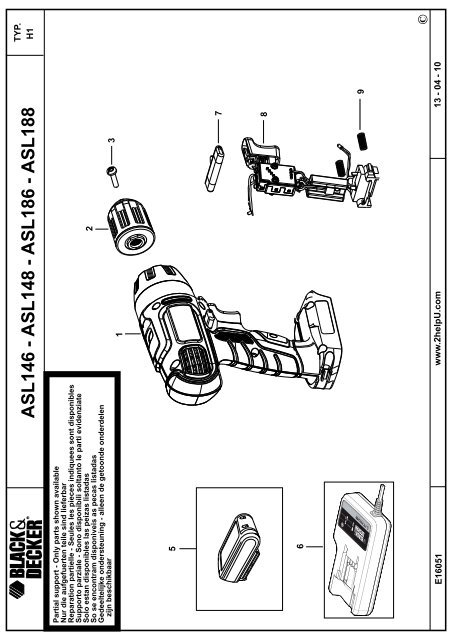 BlackandDecker Perceuse S/f- Asl148 - Type H1 - Instruction Manual (Europ&eacute;en)