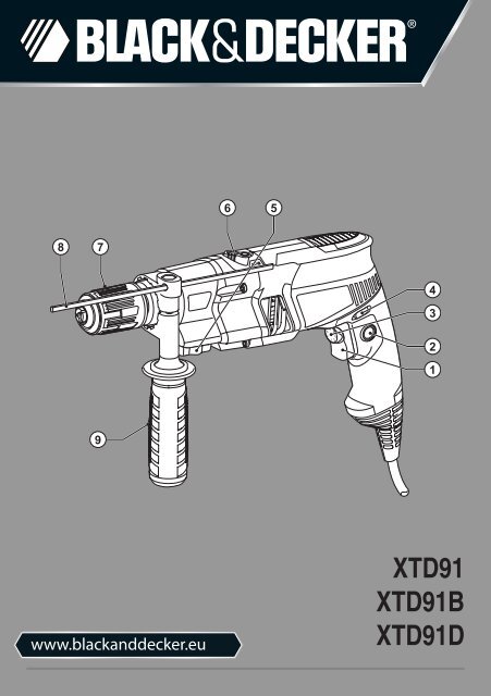 BlackandDecker Marteau Perforateur- Xtd91k - Type 1 - Instruction Manual (Europ&eacute;en)