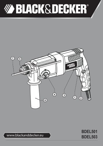 BlackandDecker Marteau Perforateur- Bdel503 - Type 1 - Instruction Manual (Russie - Ukraine)