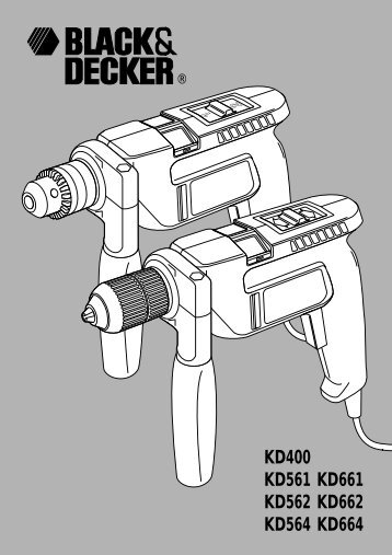 BlackandDecker Marteau Perforateur- Kd662 - Type 1 - Instruction Manual