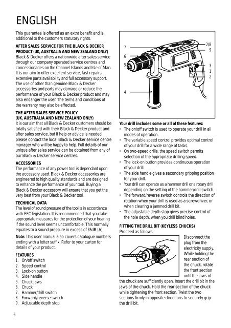 BlackandDecker Perceuse- Kd351cre - Type 1 - Instruction Manual