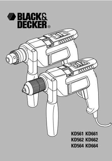 BlackandDecker Marteau Perforateur- Kd561 - Type 1 - Instruction Manual
