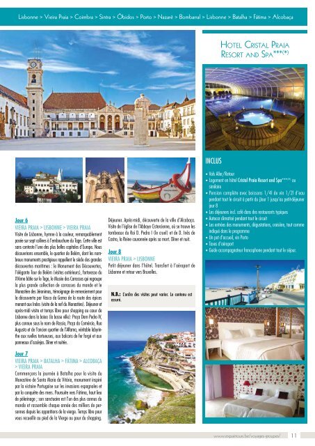 Brochure Portugal Madère Açores 2016