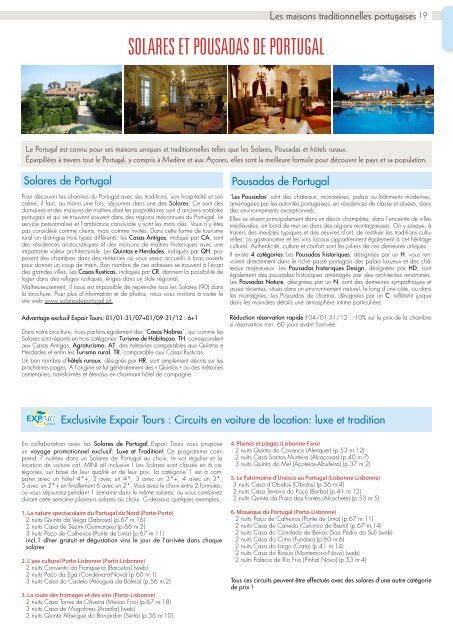Brochure Portugal Madère Açores 2016
