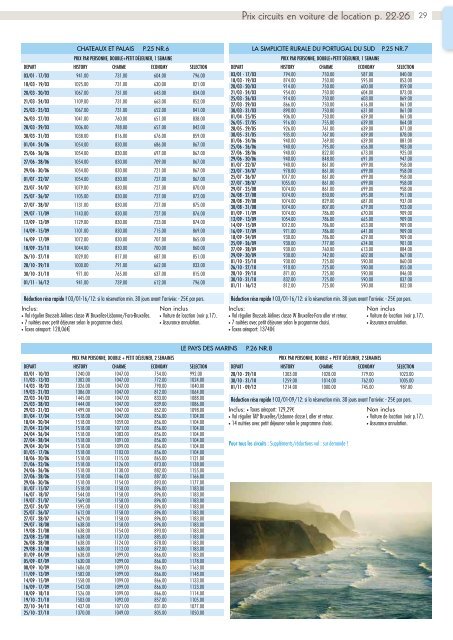 Brochure Portugal Madère Açores 2016