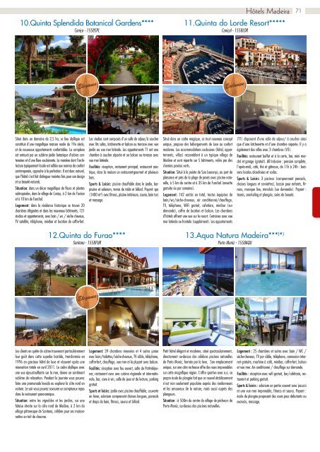 Brochure Portugal Madère Açores 2016