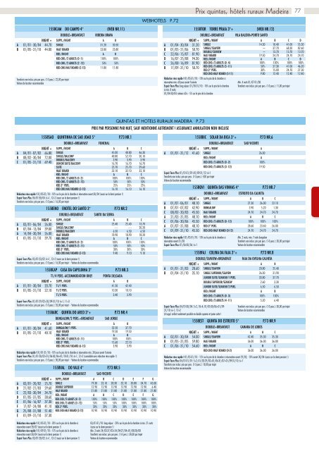 Brochure Portugal Madère Açores 2016