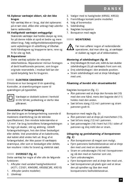 BlackandDecker Marteau Perforateur- Kr532 - Type 2 - Instruction Manual