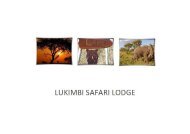 Lukimbi Safari Lodge   www.pearlsofafrica.de