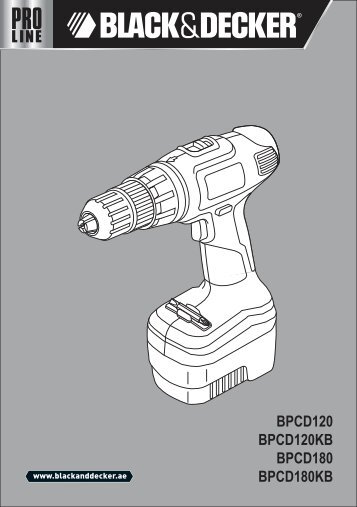 BlackandDecker Marteau Perforateur- Bpcd180 - Type 1 - Instruction Manual (Anglaise - Arabe)