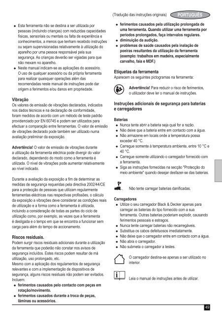 BlackandDecker Perceuse S/f- Hp146f4lbk - Type H3 - Instruction Manual (Europ&eacute;en)