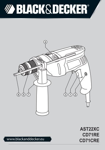 BlackandDecker Perceuse- Cd71cre - Type 1 - Instruction Manual (EuropÃ©en Oriental)