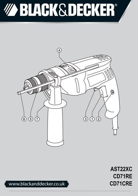 Image of Black & Decker CD71CRE drill