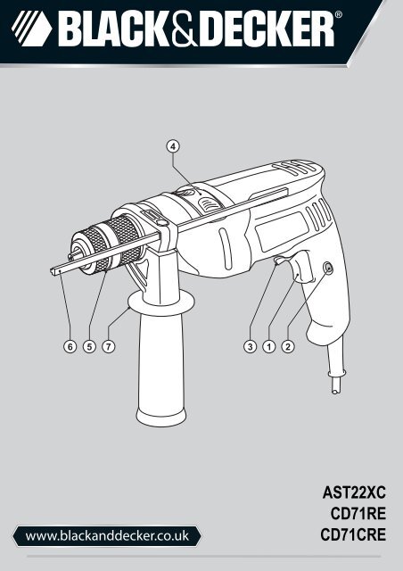 BlackandDecker Perceuse- Cd71cre - Type 1 - Instruction Manual (Anglaise)