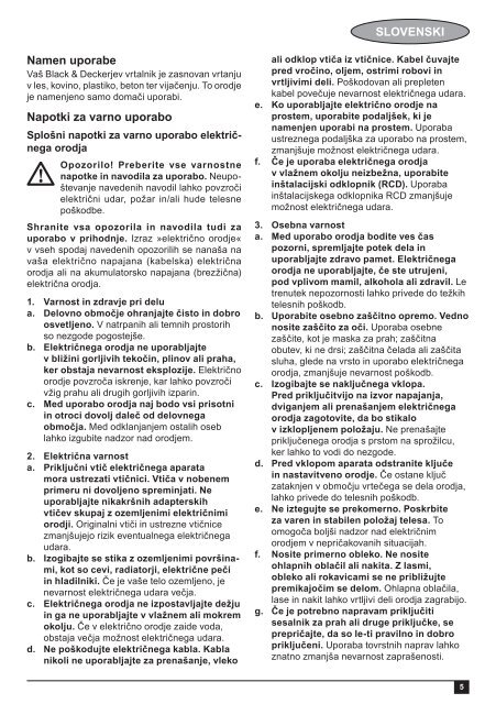 BlackandDecker Marteau Perforateur- Kr604cres - Type 1 - Instruction Manual (Balkans)