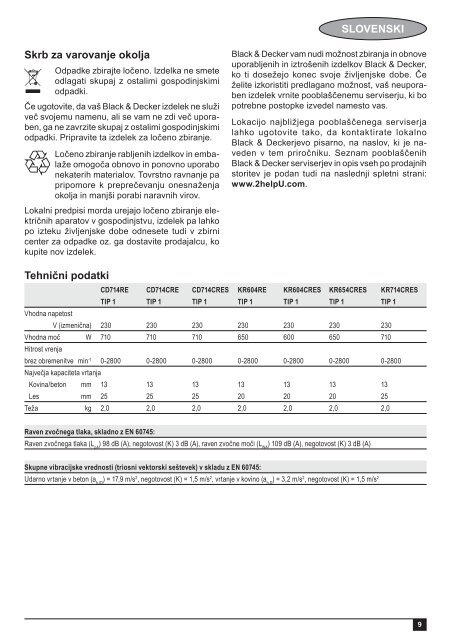 BlackandDecker Marteau Perforateur- Kr604cres - Type 1 - Instruction Manual (Balkans)