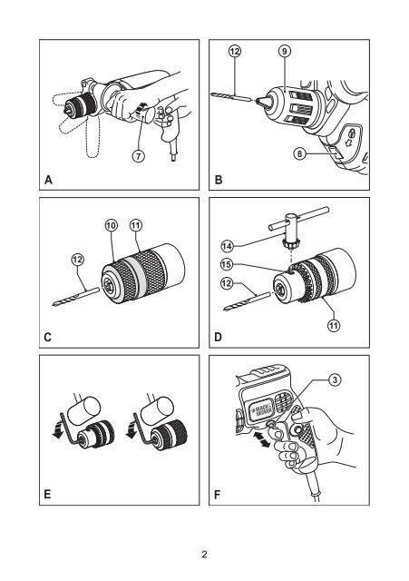 BlackandDecker Marteau Perforateur- Kr654cres - Type 2 - Instruction Manual (Slovaque)