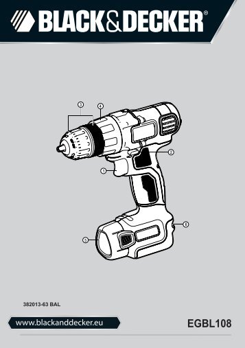 BlackandDecker Perceuse S/f- Egbl108 - Type H1 - Instruction Manual (Balkans)