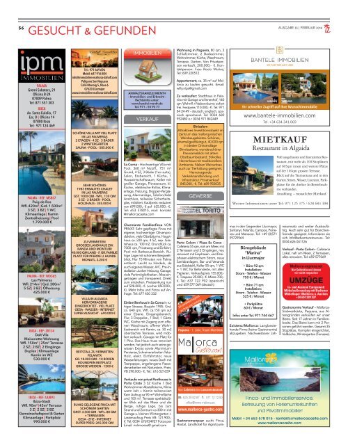 Die Inselzeitung Mallorca Februar 2016