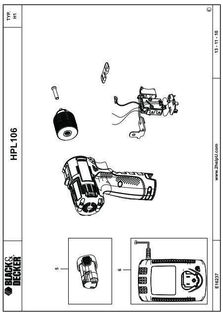 BlackandDecker Perc/vis/devis S/f- Hpl106 - Type H1 - Instruction Manual (Europ&eacute;en)