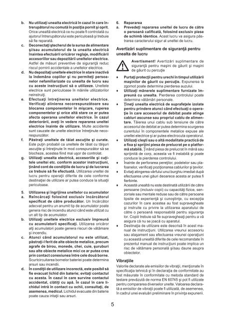 BlackandDecker Perceuse S/f- Hp146f4lbk - Type H2 - Instruction Manual (Roumanie)