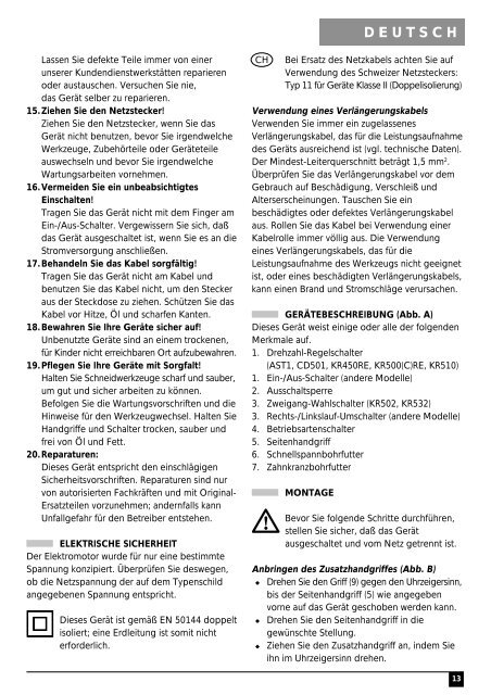 BlackandDecker Perceuse- Kr532 - Type 1 - Instruction Manual