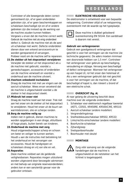 BlackandDecker Perceuse- Kr532 - Type 1 - Instruction Manual