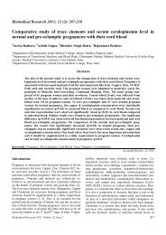 Comparative study of trace elements and serum ceruloplasmin level ...