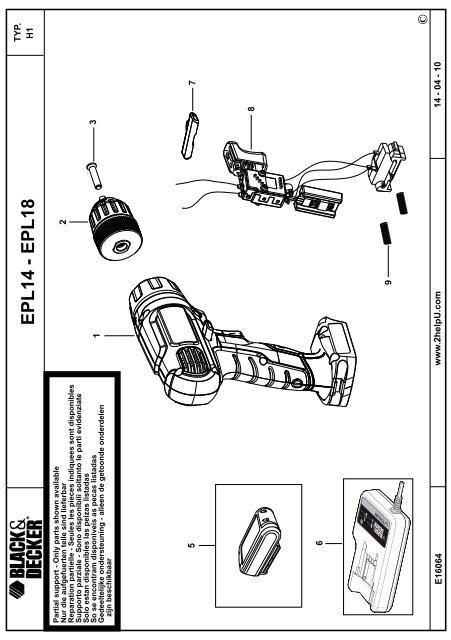 BlackandDecker Perceuse S/f- Epl143 - Type H1 - Instruction Manual (Europ&eacute;en)